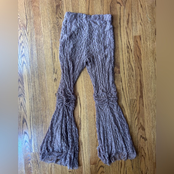 Lace Super Fitted and Flared Pants by Free People - Picture 4 of 6